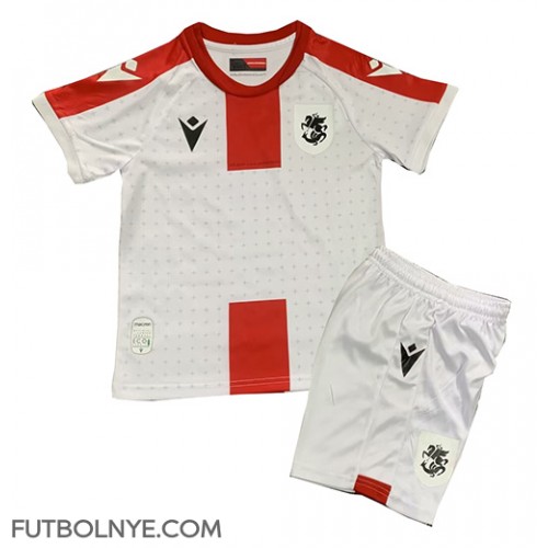 Camiseta Georgia Primera Equipación para niños Eurocopa 2024 manga corta (+ pantalones cortos)